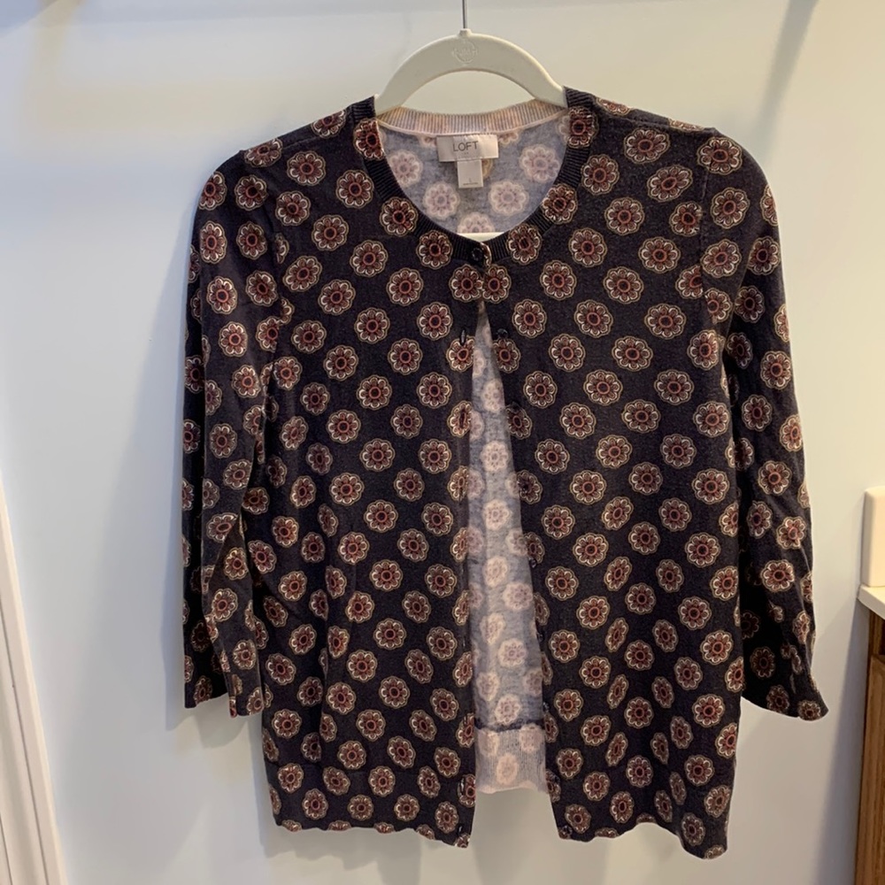 LOFT button front cardigan